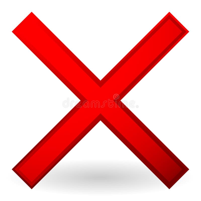 red x mark clip art