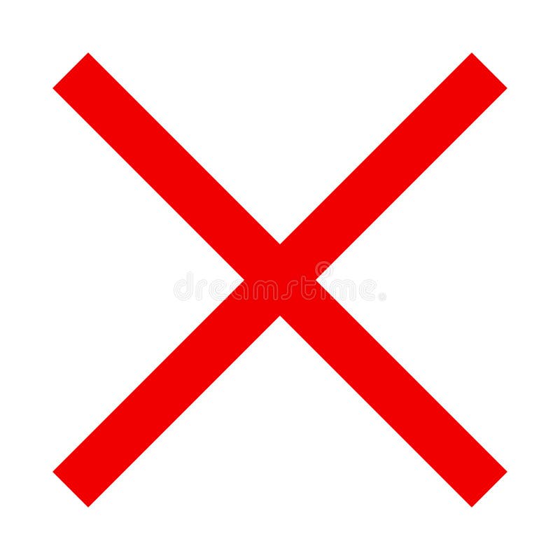 red x mark clip art