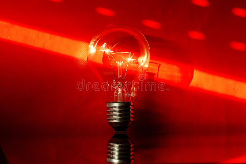 Red light bulb