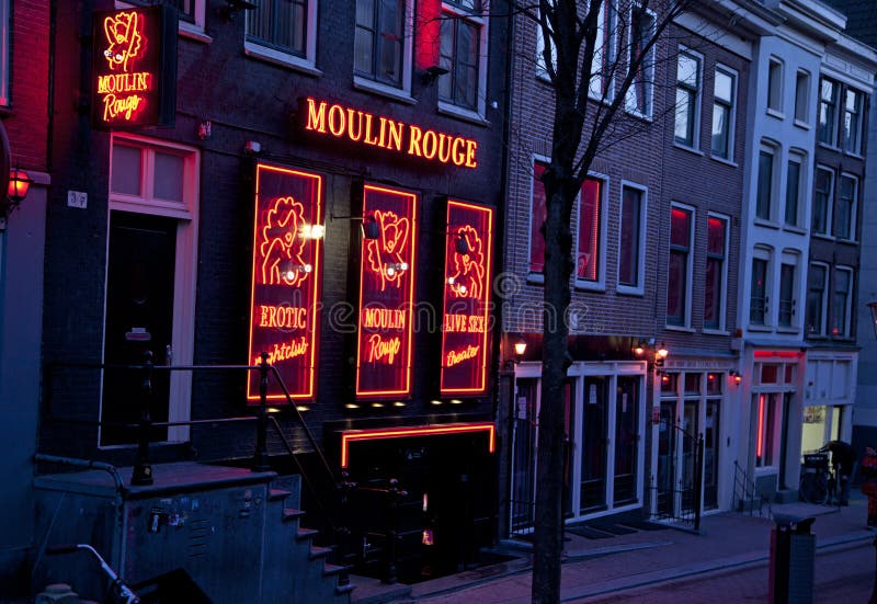 Amsterdam Red Light District Editorial Photography Image of shop