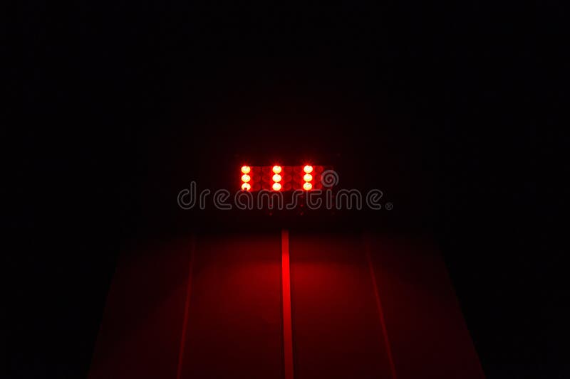 Red Light on the Wall in the Dark Room Stock Photo Image of negative