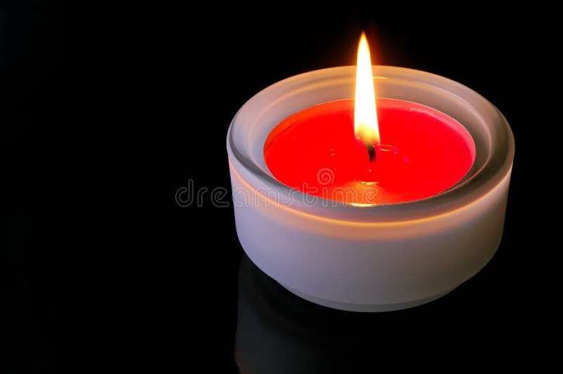 Red lighted candle