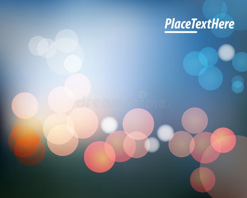 Red Lights on Blue Background Stock Vector Illustration of bright