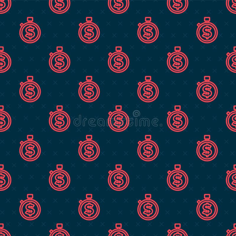 Bitcoin Seamless Pattern Louis Vuitton Supreme Style Vector Stock