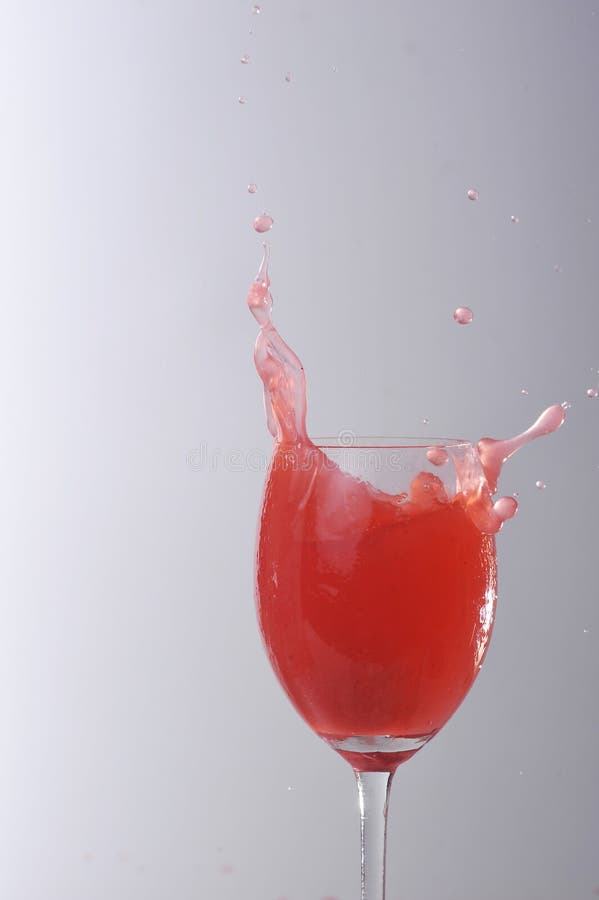 Red liquid in glass stock image. Image of restaurant 10862681