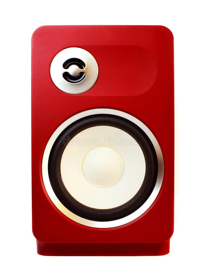 Red loud speaker