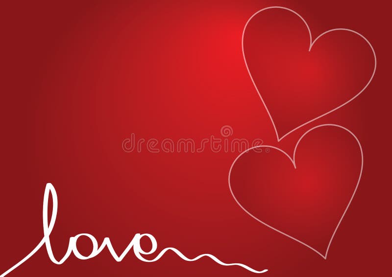 Red love background