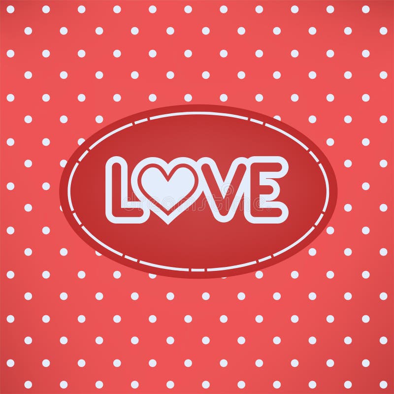 Red love card stock vector. Illustration of valentines 137530141