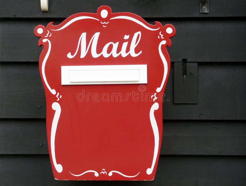 Red mailbox stock images