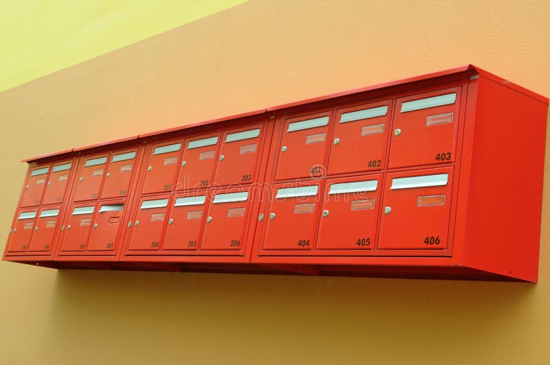 Mailboxes stock image. Image of stamp, parcel, hotel 203669881