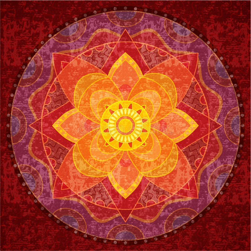 Red mandala