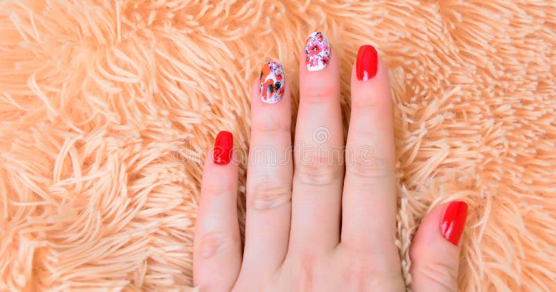 Red manicure