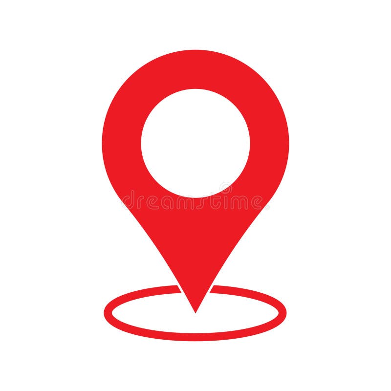Red Maps Pin. Location Map Icon. Location Pin. Pin Icon Vector