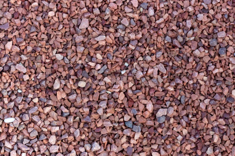 Red Marble Chips Texture for Use in Landscape Design, and Decoration in