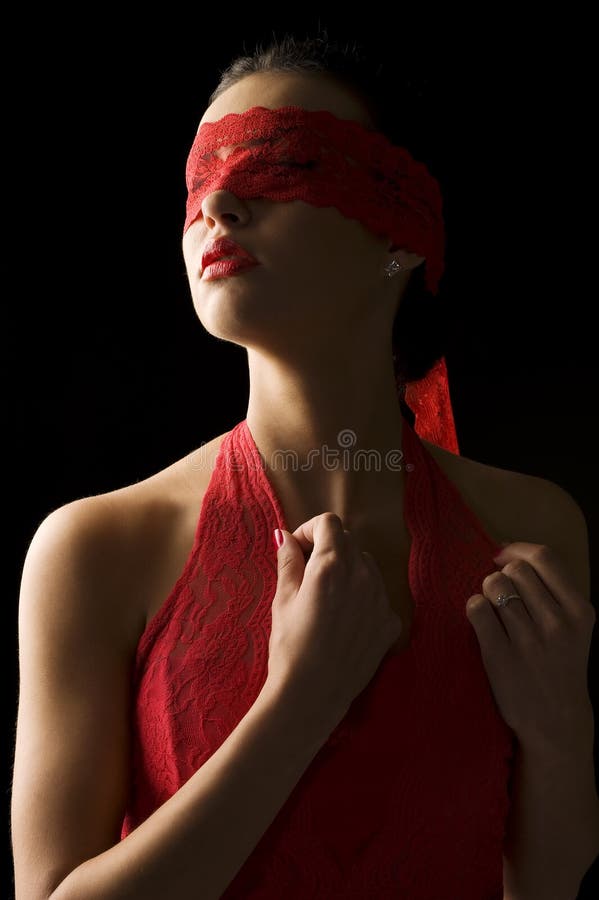 The red mask stock image. Image of expression, beauty - 12619067