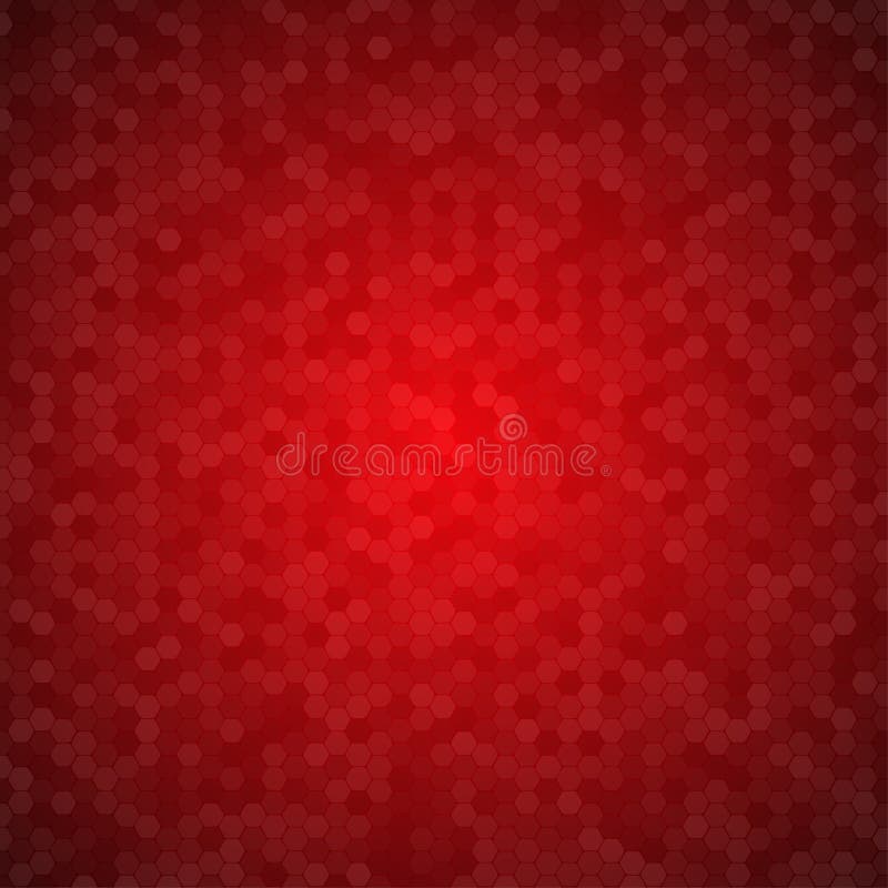 Red Mosaic Tile Honeycomb Vector Background. Stock Vector - Illustration of  fade, halftone: 79288626