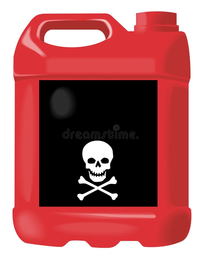Red motor oil bottle stock illustration. Illustration of toxic 3545137