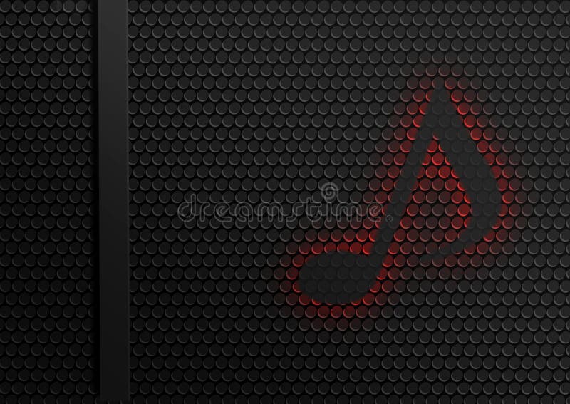 Red Music Abstract Background Stock Illustration Illustration of banner, frame 128597931