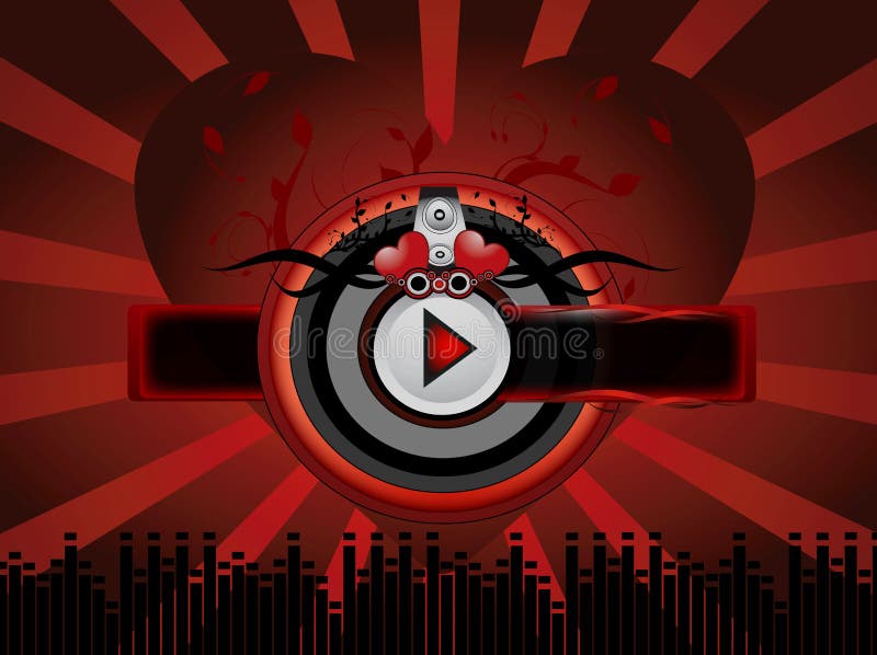 Black And Red Music Background