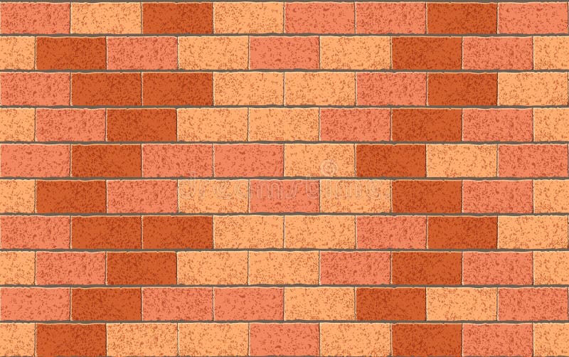 Red nahtlose Muster der Vektorbacksteinmauer stock abbildung