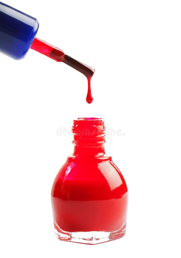 Red Nail Polish Bottle with Splash Stock Image Image of nailpolish, glamour 39326525