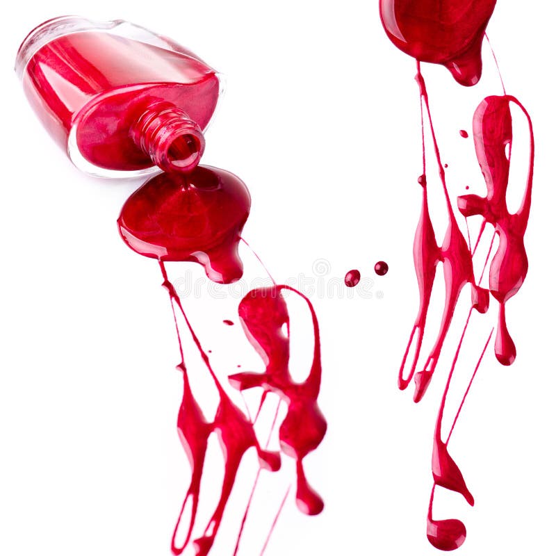 Red nail polish splash stock photo. Image of make, inks - 24011452