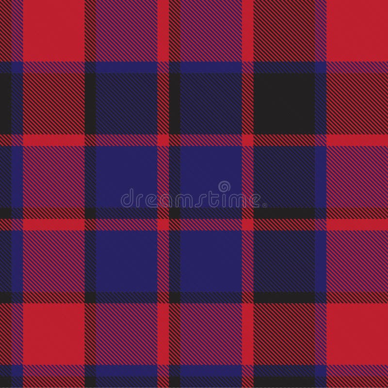 Red and Navy Plaid Tartan Seamless Pattern Stock Vector - Illustration ...