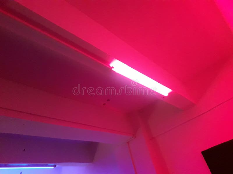 Red Neon Blue Room Lights Stock Image Image Of Blue 142798249