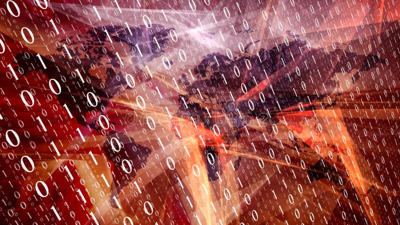 Red new technology abstract concept, software binary code royalty free stock photos Red new technology abstract concept, software binary code royalty free stock photos