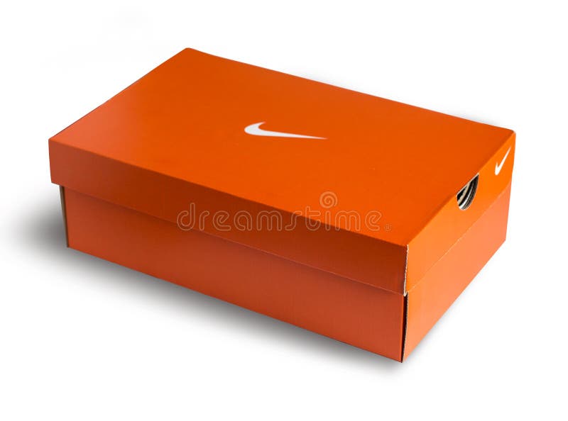 Red Nike shoes box editorial photo. Image of cardboard - 72270811