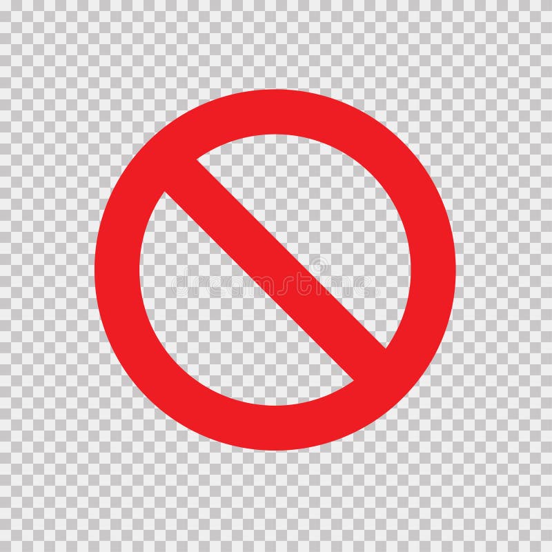 Forbidden sign isolated icon Royalty Free Vector Image