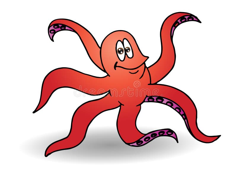 Red octopus