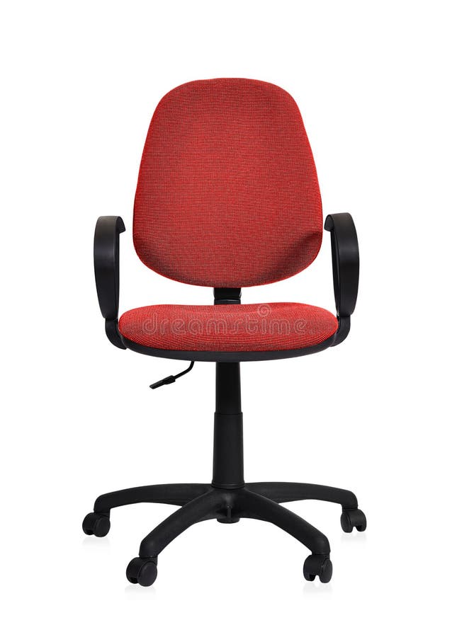 Red office chair stock image. Image of elegant, design 30325857