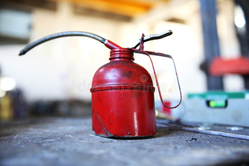 Red Oilcan stock illustration Red Oilcan stock illustration