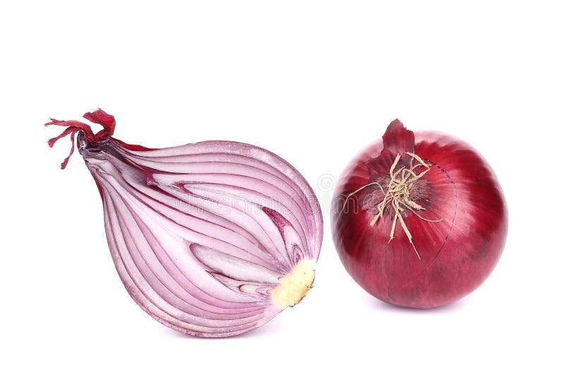 Red onion and half.