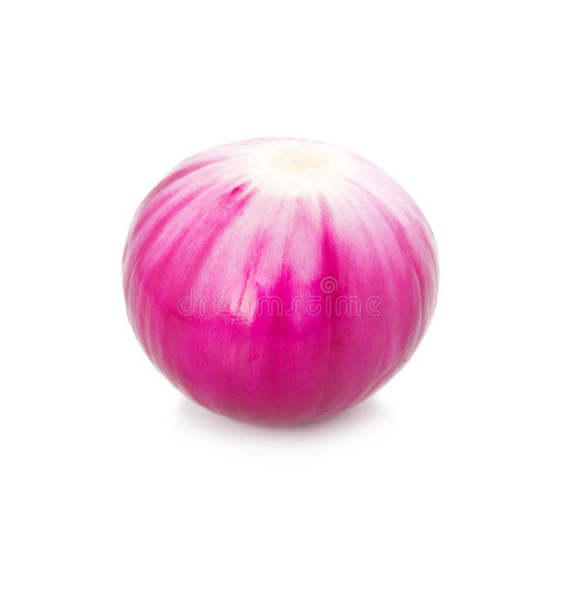 Red onion vegetable isolated on white royalty free stock images