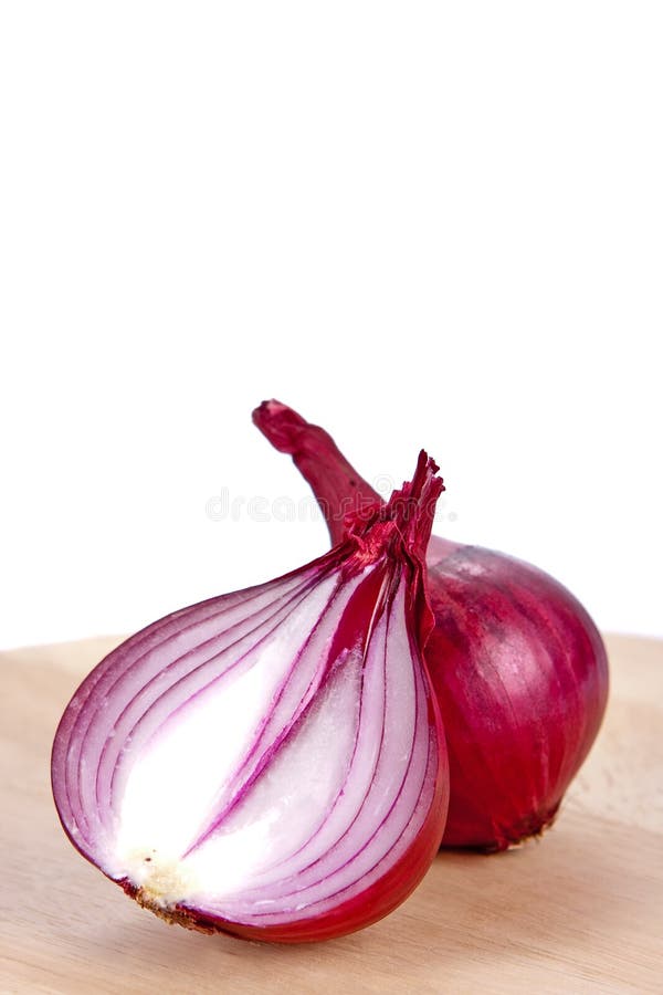 Red onions stock photography