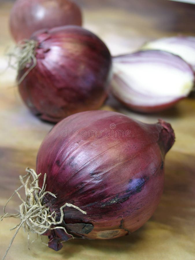 Red onions 6 royalty free stock images