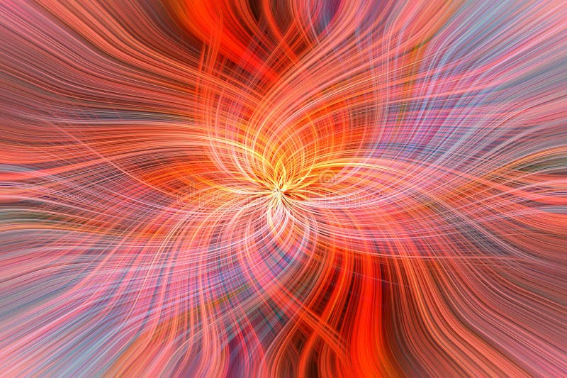Red Orange Absract Patterns. Concept Galactic Sun Stock Illustration ...