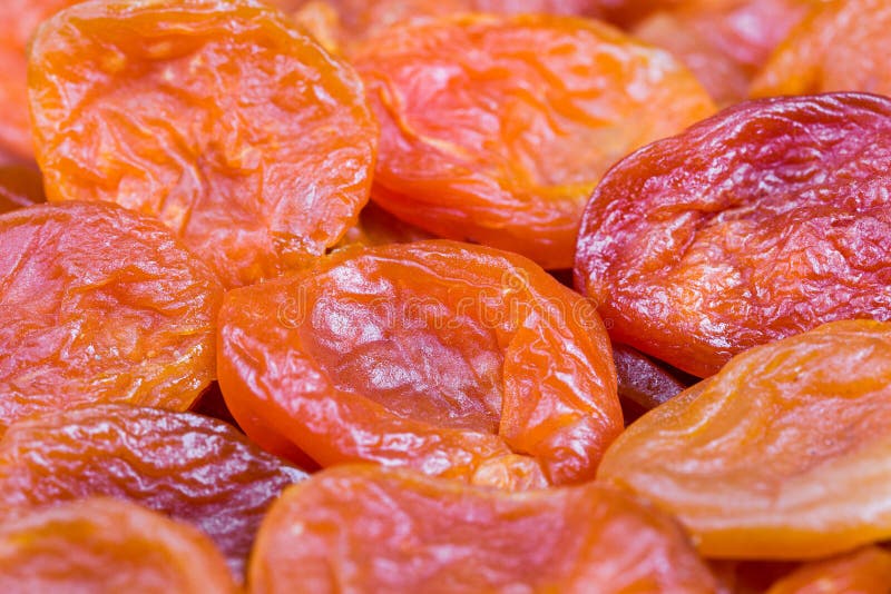 Red and Orange Dried Apricots in Closeup Stock Photo Image of dried