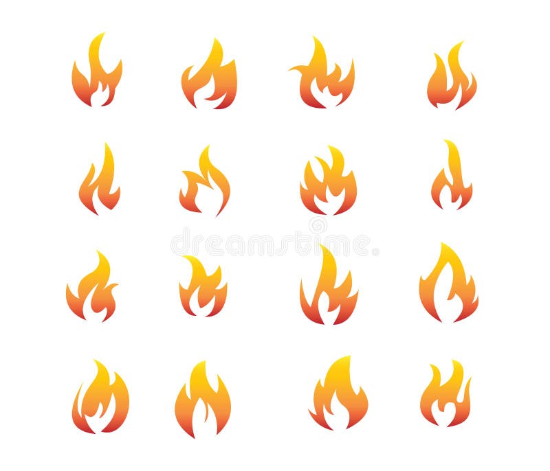 flames clip art vector