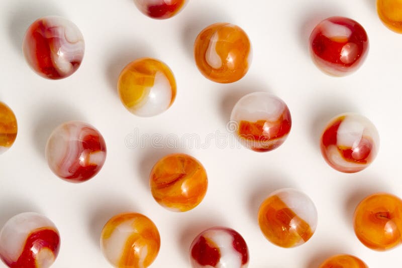 Red & Orange Marbles stock photo. Image of abstract 18575830