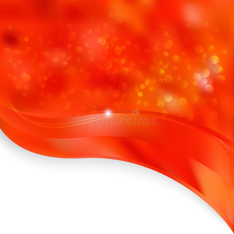 Red and Orange Wave Border Folder Background Beautiful Elegant