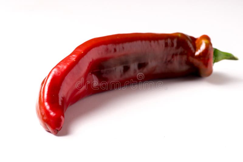 Red Organic Snack Pepper, Bellpepper With Copyspace Stock Photo Image