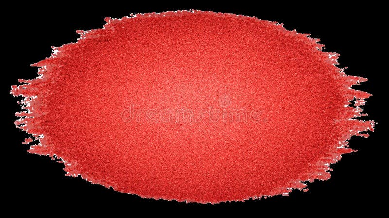 Red oval brush blob isolated on transparent background. Red rough edged oval brush blob creating a textured and vibrant spot of color, isolated on a transparent background, perfect for adding a pop of color to designs AI generated