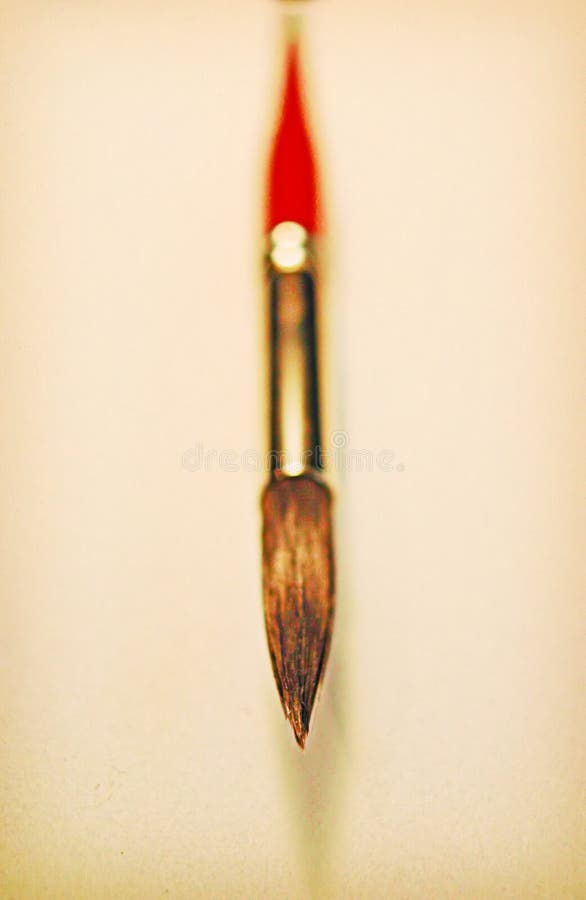 Red paint brush detail