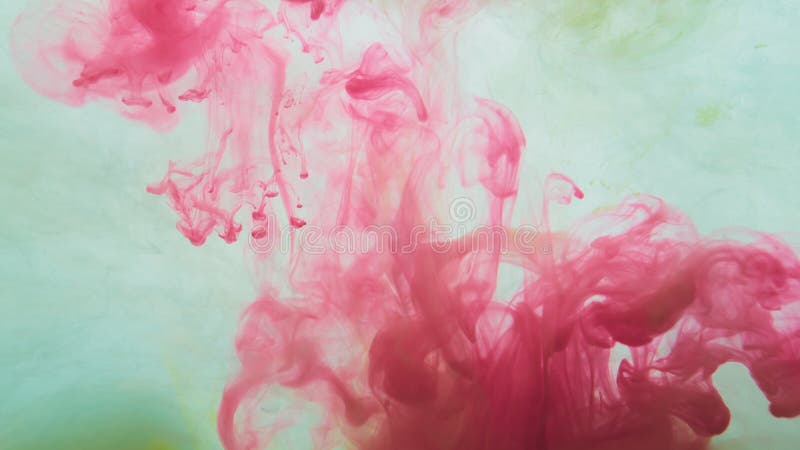 Red Paint in the Water. Abstract Background. Ink in Fluid. Colorful ...