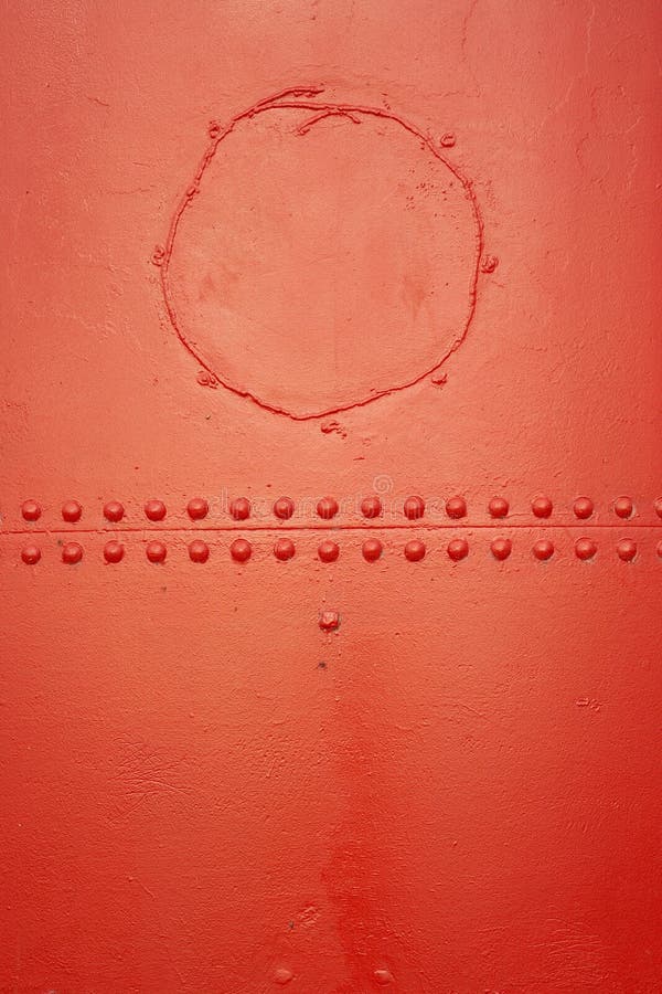 Red painted metal stock photos