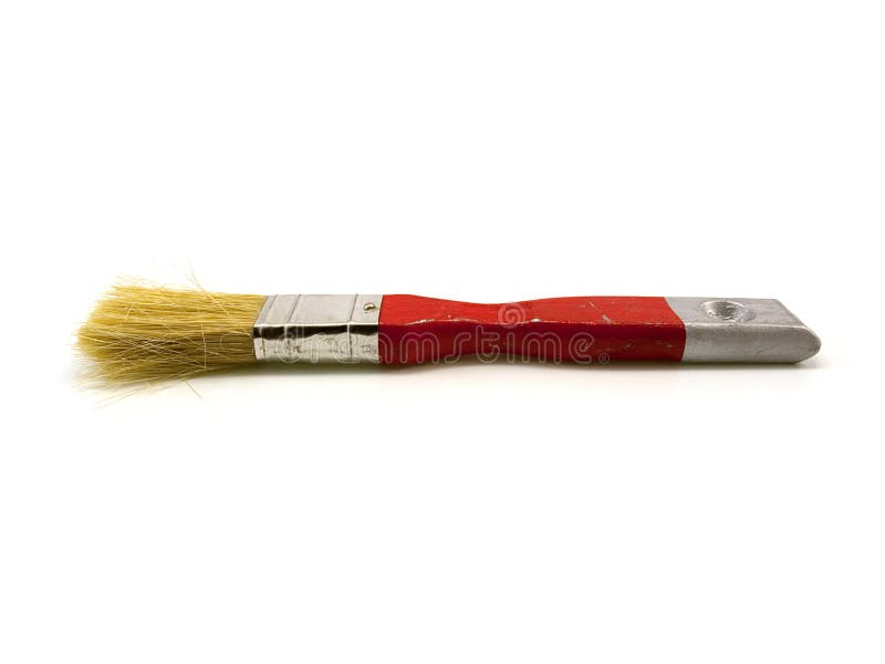 Red painting brush stock photo. Image of nature, construction 11560202