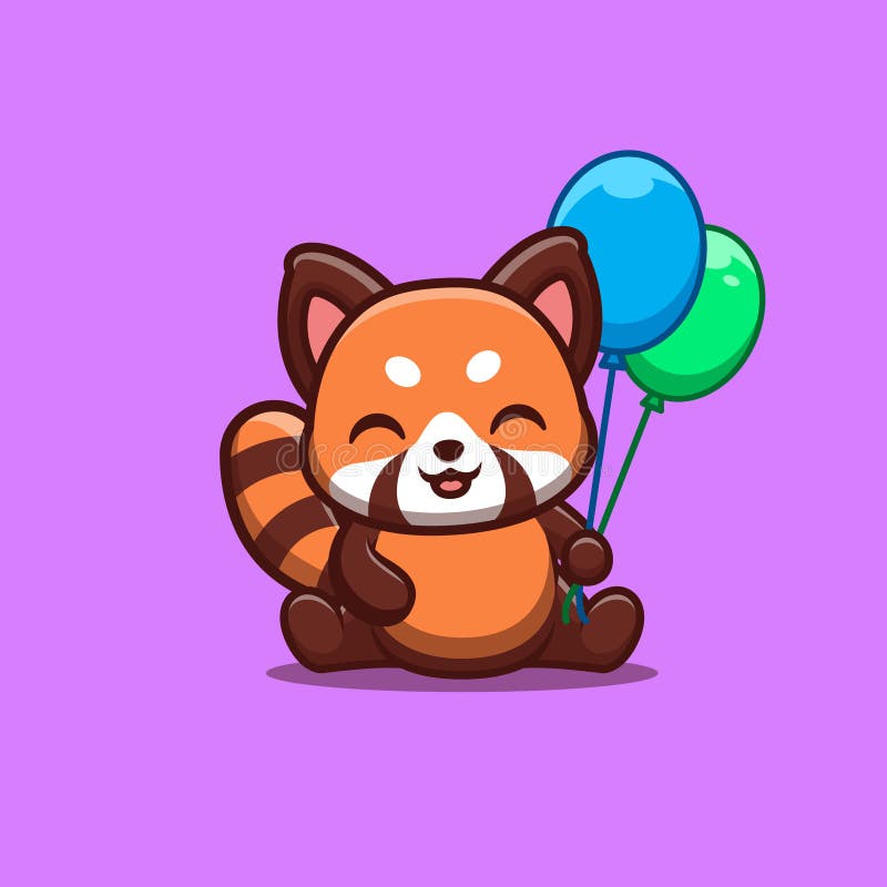 Panda Sitting Excited Cute Creative Kawaii Cartoon Mascot Logo